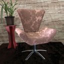 Ver imagem 1 de Poltrona Giratória Elegance 52 Rosa Retrô