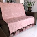 Ver imagem 1 de Manta de Sofá Jacquard Rosê 190x140