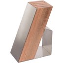 Ver imagem 1 de Cepo de Madeira e Aço Inox para Bancada Kort Suporte para Facas e Tesoura Domama