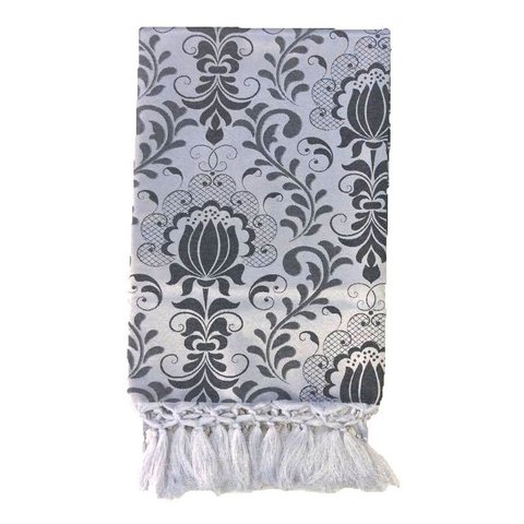 Manta de Sofá Jacquard Prata 190x140