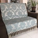 Ver imagem 1 de Manta de Sofá Jacquard Verde com Prata 190x140