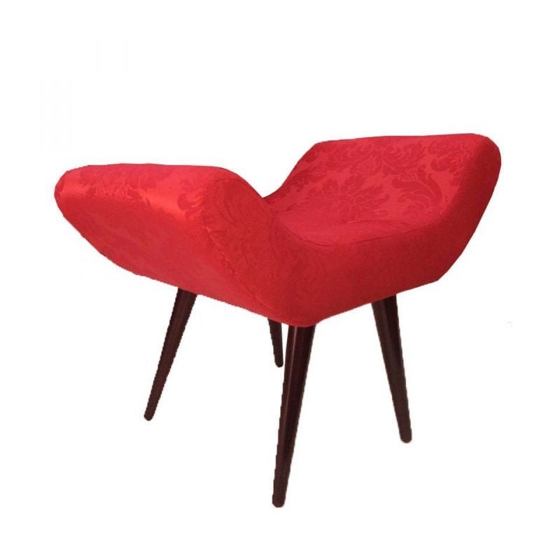 Puff Decorativo Elegance 114 Vermelho - 1