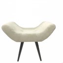 Ver imagem 1 de Puff Decorativo Elegance 134 Jacquard Bege Forte