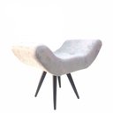 Ver imagem 1 de Puff Decorativo Elegance 48 Jacuquard Branco