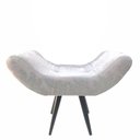 Ver imagem 2 de Puff Decorativo Elegance 48 Jacuquard Branco