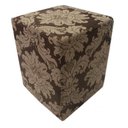 Ver imagem 1 de Puff Quadrado Jacquard Marrom com Bege