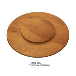 Prato Giratório Centro de Mesa Servir Área Gourmet Mel 80 Cm - 4