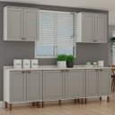 Ver imagem 3 de Cozinha Completa 8 Pçs 10 Pts Iluminata Branco/Fendi/Mineral