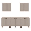 Ver imagem 1 de Cozinha Completa 8 Pçs 10 Pts Iluminata Branco/Fendi/Mineral