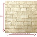 Ver imagem 2 de Tecido Jacquard Estampado Parede de Tijolos Canjiquinha (Desenho sentido largura) 2.80m de Largura