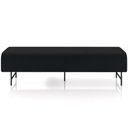 Ver imagem 5 de Puff Recamier Decorativo com Pés Industrial 140cm Novara P05 Veludo Preto - Lyam Decor
