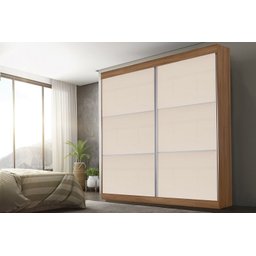 Guarda Roupa 2 Portas Correr Montes Claros Mel Off White - Rud Rack - 1