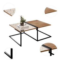 Jogo Adega Para 6 Garrafas e Mesa De Centro Aurora - ÉdeCasaMóveis                                                                              - 9