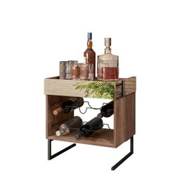 Jogo Adega Para 6 Garrafas e Mesa De Centro Aurora - ÉdeCasaMóveis                                                                              - 2