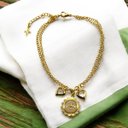 Ver imagem 4 de Pulseira Espírito Santo Corrente Dourada