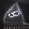Kit 2 Luminárias para Quarto de Bebê Nuvens Decorativas Led Branco Frio - 1
