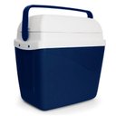 Ver imagem 1 de Caixa Térmica Cooler Azul 32 Litros Com Alça