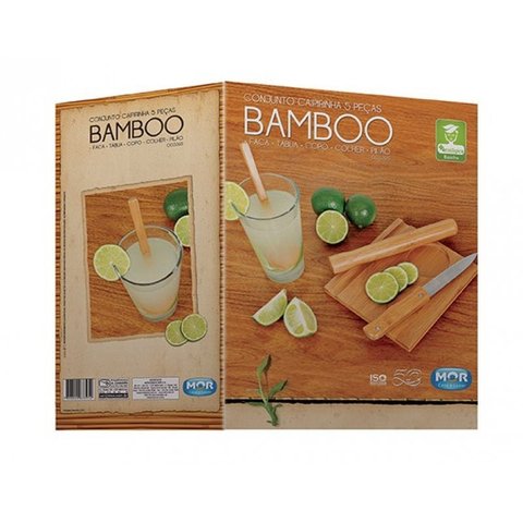 CONJUNTO CAIPIRINHA 5 PCS BAMBOO
