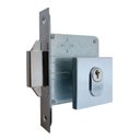 Ver imagem 2 de União Mundial Fechadura Porta de Correr 45mm Quadrada Cromada Cor Unico Prata