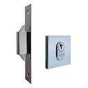 Ver imagem 1 de União Mundial Fechadura Porta de Correr 45mm Quadrada Cromada Cor Unico Prata