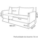 Ver mais imagens de Sofa Aya 2 Lugares para Sala de Estar 160cm Boucle 3304 Ezz