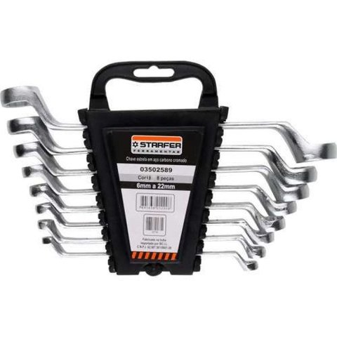 Jogo Chave Estrela Starfer 06-22 8 peças
