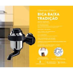 Torneira Elétrica Bica Baixa Tradição 220V 4400W E270 Sintex - 8