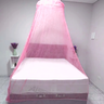 Mosquiteiro Rosa Renda Filó Para Cama Casal e Solteiro - 1