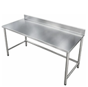 Ver imagem 1 de Mesa Inox Industrial Haut 100x70x85 cm com Espelho Cozinha Comercial Aço Inox