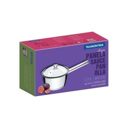 Panela ACO INOX com Fundo Triplo e Tampa de Vidro 20CM  - 1