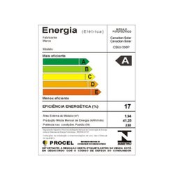 Painel Solar Canadian Centrium ENERGY CS6U-330P 72 Celulas Policristalina 6 Polegadas 330 W - 2