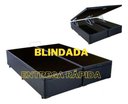 Ver imagem 4 de Cama Box Baú Queen com Blindagem Fabricação Própria Blindada - Corino - Preto