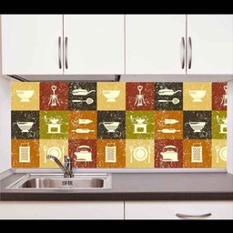 Papel de Parede Auto Adesivo Lavável Azulejo a0013 Cozinha - 1