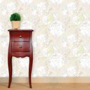 Ver imagem 1 de Papel de Parede Adesivo Lavável f0098 Floral Neutro