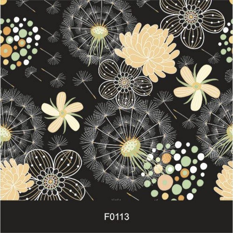 Papel de Parede Adesivo Lavável f0113 Floral Flor Dente de Leão - 2