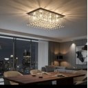 Ver imagem 2 de Lustre de Cristal Legítimo 60x30 Cm para Sala, Quarto - Transparente
