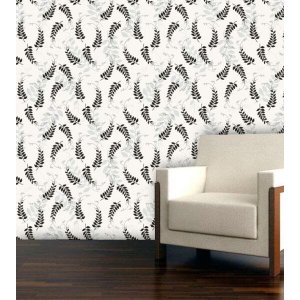 Papel de Parede Adesivo Lavável f0005 Floral Samambaia