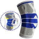Ver imagem 1 de Joelheira Ortopedica Gel Silicone Compressao Muscular Tensao Joelho Suporte Patela Atletismo
