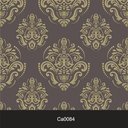 Ver imagem 2 de Papel de Parede Lavável Clássico Arabesco ca0084 Marrom Dourado
