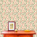 Ver imagem 1 de Papel de Parede Adesivo Lavável f0045 Floral Xadrez Vintage
