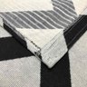 Tapete para Sala Geometrico Chevron Preto Com Cru - 200x132 Comercial Textil 32480 - 5