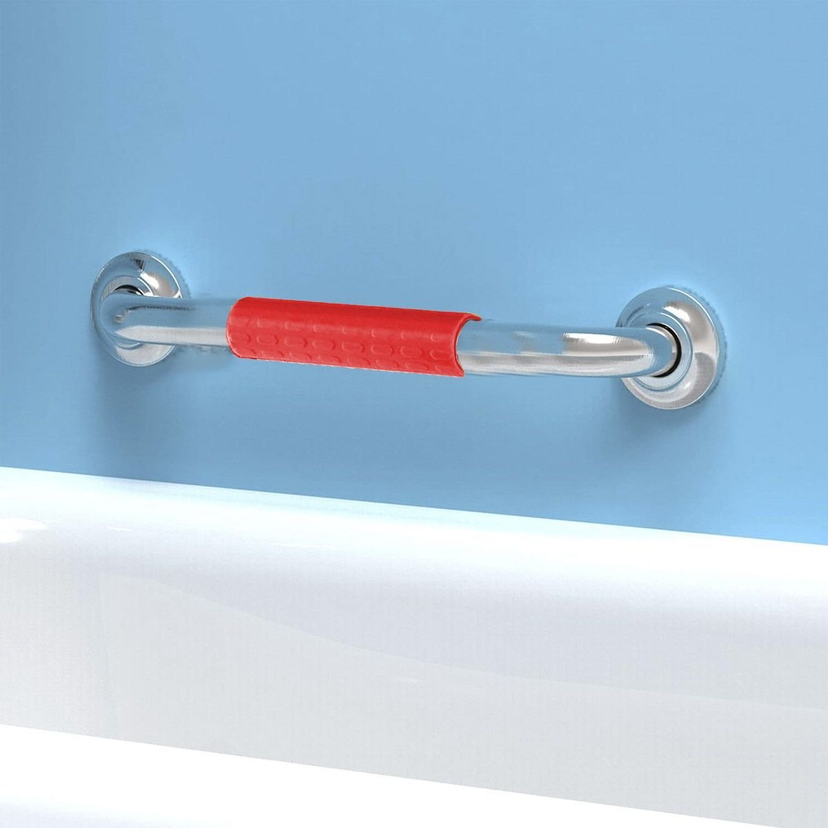 Barra Alça Apoio 40cm Suporte Antiderrapante Acessivel Pcd Cadeirante Gestante Idoso Criança Box Ban - 3
