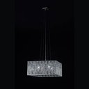 Ver imagem 1 de Pendente Em Aco/Alum/Cristal 41cmx41cm 5xg9 - Cr/Tr - Bella