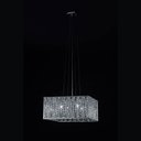 Ver imagem 2 de Pendente Em Aco/Alum/Cristal 41cmx41cm 5xg9 - Cr/Tr - Bella