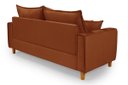 Ver imagem 5 de Sofa Living com Bau Multiuso 3 Lugares Suede Pes em Madeira: Terracota