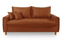 Ver imagem 4 de Sofa Living com Bau Multiuso 3 Lugares Suede Pes em Madeira: Terracota