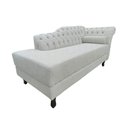 Ver imagem 1 de Recamier Decorativo Divã Styllus Lado Esquerdo Linho Bege