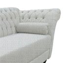 Ver imagem 3 de Recamier Decorativo Divã Styllus Lado Esquerdo Linho Bege