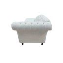 Ver imagem 5 de Recamier Decorativo Divã Styllus Lado Esquerdo Linho Bege