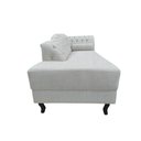 Ver imagem 4 de Recamier Decorativo Divã Styllus Lado Esquerdo Linho Bege